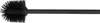 A black toilet brush with a black handle against a white background. Anteprima dell’immagine prodotto
