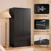 Kleiderschrank BEALIFE 90x50x180 cm mit Kleiderstange & 2 Produktbild-Vorschau 6