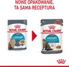 A comparison of two packaging designs for Royal Canin Urinary Care cat food, with Polish text indicating 'New packaging, same recipe'. Produktbild-Vorschau