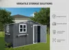 Abri de jardin en métal 7,19 m² - Abri de jardin gris à Voir les images du produit 6