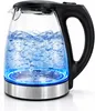 Glas Wasserkocher LED Edelstahl Teekocher 1,7L 2200W BPA Produktbild-Vorschau 13
