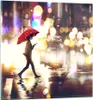 Bilder auf glas - Stadt Straße Nacht - 70x70cm - Glasbilder Produktbild-Vorschau 1