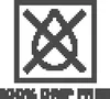 A pixelated graphic of a stylized symbol within a square frame, with pixelated text below. Produktbild-Vorschau