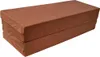 A brown folding mattress is shown against a white background. Produktbild-Vorschau