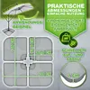 tillvex® Pied de parasol Gris 60 litres / 80 kg - 4 pièces Voir les images du produit 7