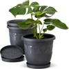 Plastard Blumentopf 3er Set Ø35 cm mit Untersetzer Produktbild-Vorschau 1