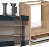 Eckküche Vicco Fame-Line Dunkelblau Hochglanz/Goldkraft Produktbild-Vorschau 8