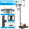 Tragbarer Basketballkorb, höhenverstellbar von 170 bis 213 Produktbild-Vorschau 6