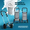 MONZANA Carrello della Spesa 3in1 56L fino a 50 kg Borsa Anteprima dell’immagine prodotto 8