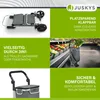 Juskys Einkaufstrolley 3in1 mit 2 Rollen für Shopping - 56 Produktbild-Vorschau 3