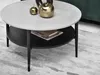 Kulatý konferenční stolek TODOR - beton / černý Náhled obrázku produktu 2