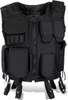 A black tactical vest with multiple pockets and straps, shown flat against a white background. Produktbild-Vorschau