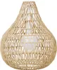 A close-up view of a beige woven pendant light. Podgląd zdjęcia produktu