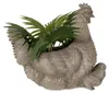 Clayre & Eef Blumentopf Huhn 46x30x38 cm Grau Kunststoff Produktbild-Vorschau 5