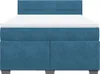 Boxspringbett mit Matratze Blau 160x200 cm Samt Produktbild-Vorschau 6