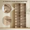 9-stufiges DVD-Regal mit 18 Fächern und 14 verstellbaren Produktbild-Vorschau 4