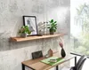 Etagère murale en acacia massif 140 cm | Wohnling Voir les images du produit 3