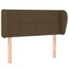 Kopfteil mit Ohren Dunkelbraun 93x23x78/88 cm Stoff Produktbild-Vorschau 1