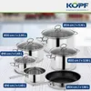 Kopf Topfset Merkur aus Edelstahl - Induktionstöpfe mit Produktbild-Vorschau 2