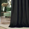 Rideau en velours à œillets - noir Voir les images du produit 3