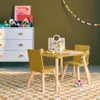 Set tavolo e 2 sedie per bambini, Giallo Anteprima dell’immagine prodotto 6