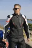 Giacca da moto Lindstrands Sanden, nero/bianco, 58 Anteprima dell’immagine prodotto 3
