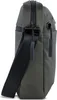 Side view of a green messenger bag with a black strap. Produktbild-Vorschau