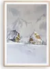 Gerahmtes Poster - Rahmen in heller Eiche - Haus Berge Produktbild-Vorschau 1
