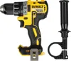 A DeWALT cordless drill and an auxiliary handle are shown against a white background. Anteprima dell’immagine prodotto