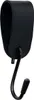 A black S-hook with a leather strap and a rubber tip. Podgląd zdjęcia produktu
