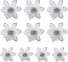 10 PCs/Set künstliche Weihnachtsblume Helle Farbe Erhöhung Produktbild-Vorschau 1