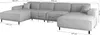 Wohnlandschaft Sofa U-Form GLORIA in Stoff Tiffani Beige Produktbild-Vorschau 2