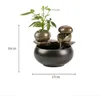 Keramik Zimmerbrunnen „Stein Rhythmus“ 17 cm, Zen Produktbild-Vorschau 5