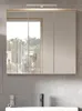 A bathroom cabinet with mirrors above a sink. Produktbild-Vorschau