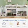 okwish Multifunktionales Kinderbett 90*200cm aus Holz, mit Produktbild-Vorschau 3