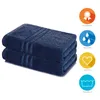 Lavea® 2er Set Saunatuch 80x200 cm, 100% Baumwolle – Großes Produktbild-Vorschau 2