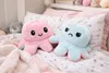 Oktopus Reversible Rainbow Kuscheltier Wende Plüschtier Produktbild-Vorschau 5