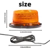 rundumleuchte LED 2 Blitzmuster 12V 80V Gelb Warnleuchte Produktbild-Vorschau 4