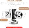 Retro Flip Clock Tischuhr 16×21 cm – Mechanische Klappuhr Produktbild-Vorschau 3