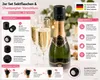 2er Flaschenverschluss für Sekt, Champagner & Wein Schwarz Produktbild-Vorschau 2