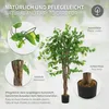 ML-Design Kunstpflanze Ficus 120cm Künstliche Pflanzen groß Produktbild-Vorschau 3