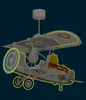 Lustre et lampe suspension enfant avion ours Petit Teddy Voir les images du produit 5