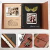 Fotoalbum Scrapbook Weltkarte Leder Fotobuch 60 Seiten Produktbild-Vorschau 3