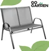 Meble ogrodowe zestaw komplet metalowe 2x krzesło sofa Podgląd zdjęcia produktu 11
