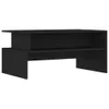 A black coffee table shown from a front-side angle against a white background. Podgląd zdjęcia produktu