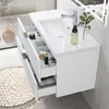 Waschtisch mit Unterschrank 100cm RIVA Badmöbel Set Weiß Produktbild-Vorschau 2