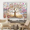 Leinwandbilder 120x80 cm - Baum des Lebens Gold, moderne Produktbild-Vorschau 7
