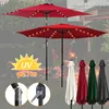 Clanmacy Sonnenschirm Ø2.7m inkl. LED Gartenschirm 360° Produktbild-Vorschau 8