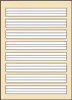 A blank notebook with horizontal lines. Produktbild-Vorschau