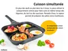 poêle à œufs au plat endusor pour tous les types de cuisinières pour cuire des œufs poêle pour œufs Voir les images du produit
